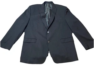 Calvin Klein Blazer Mens 44R Performance Gray 2 Button Wool Jacket Sport Coat - Picture 1 of 13