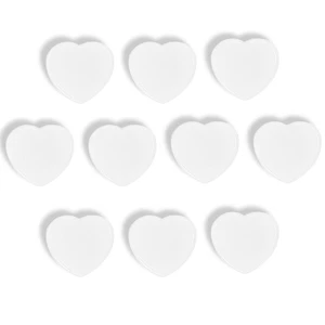 10PCS Fridge Magnets - White Heart Strong Magnets, Heavy Duty Small Mini Cute... - Picture 1 of 6