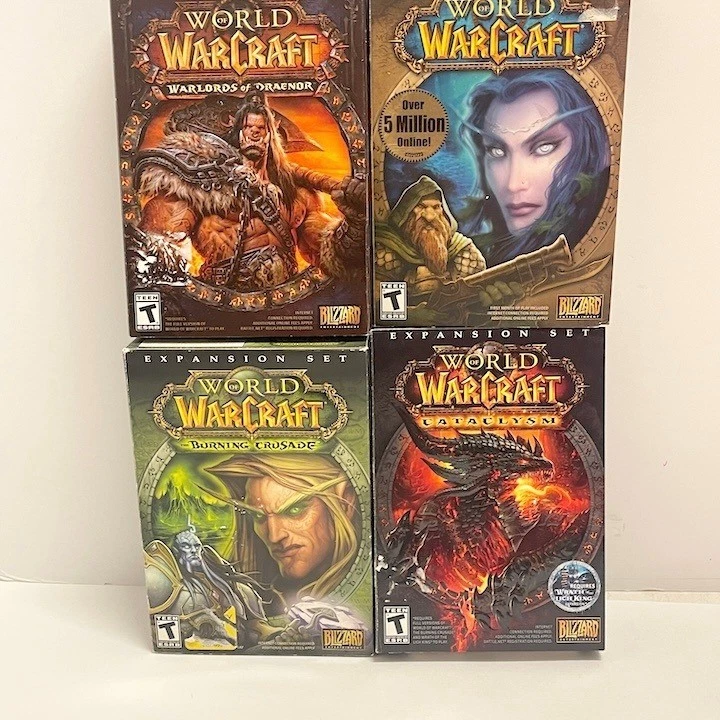 4 Vintage World of Warcraft Boxed Game & 3 Expansion Packs Untested - Image 1 of 4