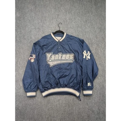 Vintage Starter New York Yankees MLB Pullover Jacket Coat Mens Large 90s Y2K - Image 1 of 4