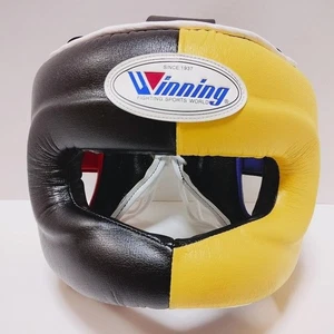 Casco de Boxeo Winning Talla M Cara Completa Personalizado Amarillo Negro Rojo CO-FG-5000 JDM - Imagen 1 de 13