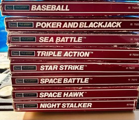 SUPER VIDEO ARCADE SEARS INTELLIVISION 8 GAME LOT CIB TRIPLE ACTION &MORE TESTED