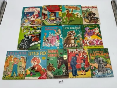 LOT (13) Vintage Rand McNally Junior Elf Books + Whitman Children's Reading Book - Image 1 of 4