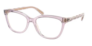 Authentic Coach Eyeglasses HC6186 5679 Purple Clear Full Rim Glasses 53MM - Picture 1 of 2