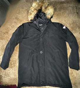 Long Guess Women Jacket-L Black-Heavy Weight - Picture 1 of 5