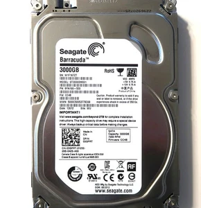 Seagate ST3000DM001 9YN166-500 CC4B (W1F1) WU China 3.0TB 3.5" Sata HDD 08/2012 - Picture 1 of 1