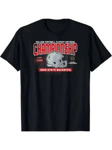 Durable] Ohio State Buckeyes 2025 National Championship Black T-Shirt | Men's | - Picture 1 of 6
