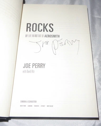 Rocks book by Joe Perry SIGNED Autographed Aerosmith Hardcover First Edition 1/1 Cover