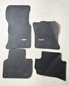 OEM Jaguar XF X260 Rubber Floor Mats 5 Piece Black Genuine Winter - Picture 1 of 9