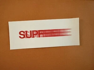 Adesivo logo Supreme Motion SS16 bianco - Foto 1 di 1
