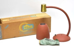 APPARECCHIO LUMINOSO VINTAGE MCM NOS MOE LIGHTING COLLO D'OCA MONTAGGIO A PARETE - Foto 1 di 8
