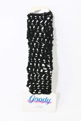 Goody Vintage 1994 "RARE" Black Knitted Ponytail Holder Hair Wrap #71251 - Image 1 of 4