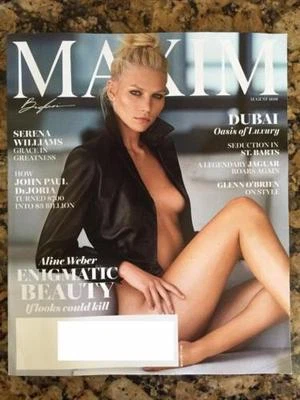Maxim Magazine USA August 2016 Aline Weber Serena Williams John Paul DeJoria - Image 1 of 4