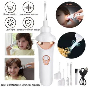 Ear Wax Removal Kit Ear Cleaner Automatic LED Electric Vacuum Earwax Remover - Picture 1 of 21