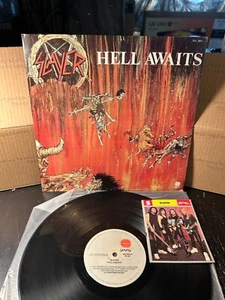 SLAYER Hell Awaits LP 1987 thrash heavy metal death vinyl record Brazil +BONUS! - Picture 1 of 10