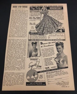 1949 Exquisite Form BH / Hausmäntel / Perry Como - Vintage Fashion Ads - Bild 1 von 2