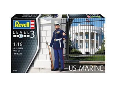 US Marine Figure Plastic Kit 1:16 Model REVELL - Immagine 1 di 4