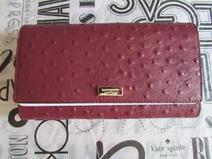 Portafoglio da viaggio Kate Spade New York Alexander Ave Phoenix ciliegio nero nuovo $278 - Foto 1 di 16
