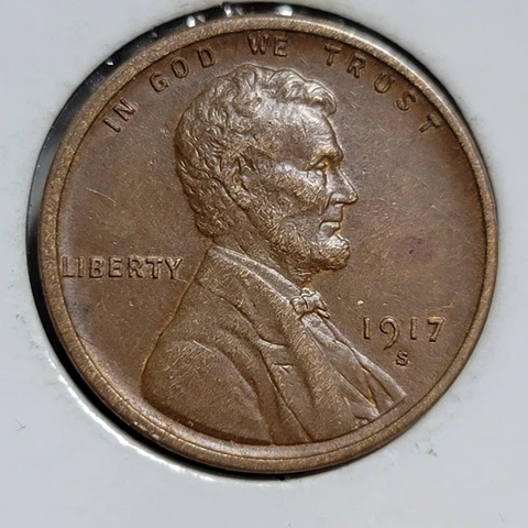 1917 S Lincoln Cent Wheat Penny  9159 Cover