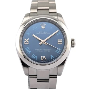 Rolex 177200 Ladies Oyster Perpetual 31 Azzurro Blue 31mm ~2016 - Picture 1 of 11