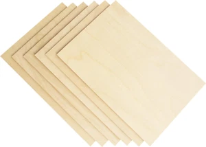 3Mm 1/8" X 8" X 12" Baltic Birch Plywood, 6 Pcs Craft Wood Sheets with Grade B/B - Picture 1 of 12