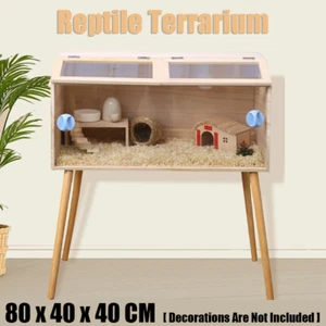 120L Brooder Box Reptile Terrarium For Chicks Hamster Lizards With Top Windows - Picture 1 of 10