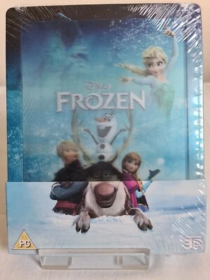 DISNEY    FROZEN   3D  +   2D   LENTICULAR    BLU-RAY    STEELBOOK,  BRAND   NEW - Image 1 of 4