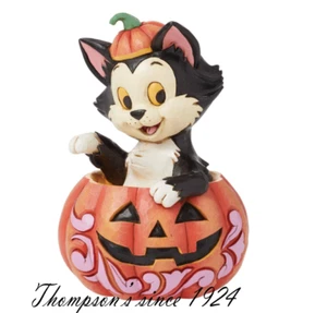 Jim Shore Figaro en Jack-O-Lantern Mini Disney Traditions 6016583 Nuevo en caja - Imagen 1 de 3