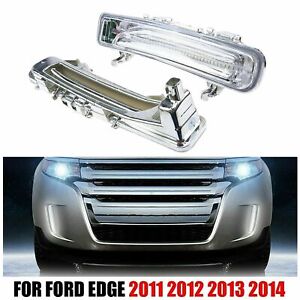 For Ford Edge 2011 - 2014 LEFT+RIGHT Front Fog Light LED Daytime Running Lamp US