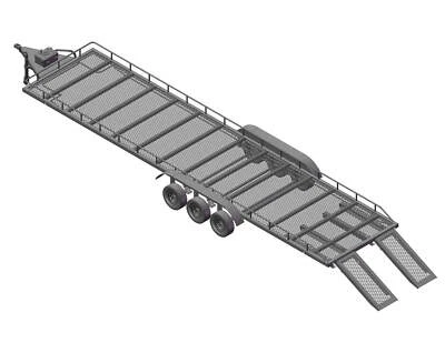 Powerhobby Tri Axle Full Metal Trailer with LED Lights - Image 1 of 4