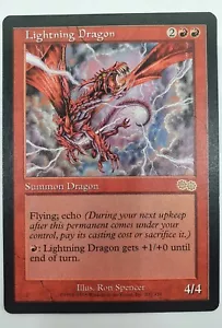 MTG Lightning Dragon MP MTG Urza's Saga 202/350 Magic The Gathering - Picture 1 of 3