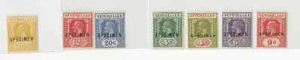 SEYCHELLES ESPECÍMENES 1921 A 1928 SCOTT #'s 94,95,98,99,101,103,105 MLH FREESHIP - Imagen 1 de 2