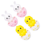 4 Pcs Rattle Tumbler Infant Cartoon Playthings Wobble Toys for Babies Music