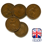 Set Of (x5) British 1945 George Vi Penny Coins, 79 Years Old!