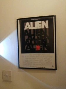VINTAGE "Alien" Yaphet Kotto A3 Framed Film Theatrical Poster 1979 - Picture 1 of 8