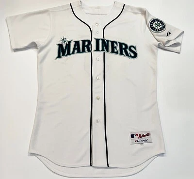 Camiseta Majestic Auténtica MLB Seattle Mariners Beltre #5 Talla 44 Blanca Cosida EE. UU. Foto 1 de 4
