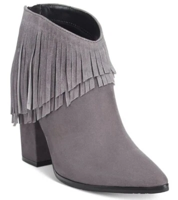 Botines Kenneth Cole Reaction para mujer Pull Ashore flecos carbón talla 7 M Foto 1 de 4