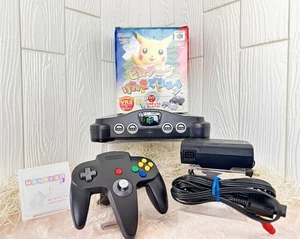 Lot 3 Nintendo 64 Console Controller Pikachu Genki de Chu VRS Pokemon N64 Used - Picture 1 of 18