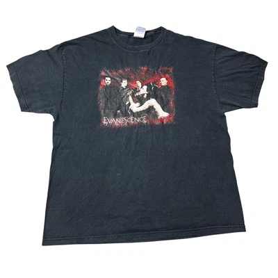 Camiseta Negra Evanescence Rock Goth Band Años 2000 De Colección Y2K Foto 1 de 4