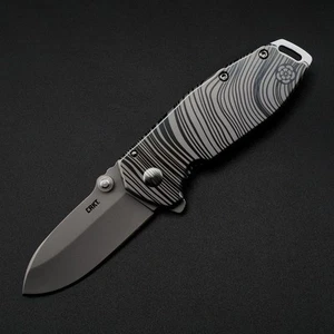 BRNLY "Beskar" Special Edition CRKT Squid Assisted Deep Laser Engrave 8Cr14MoV - Picture 1 of 1