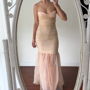 Blithe Tulle Maxi Dress Womens Medium Ethereal Mermaid Whimsical Coquette Bridal - Picture 1 of 11