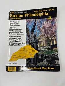 Vintage Greater Philadelphia PA Street Map Book Atlas by ADC 2nd Edition 1999 - Bild 1 von 2