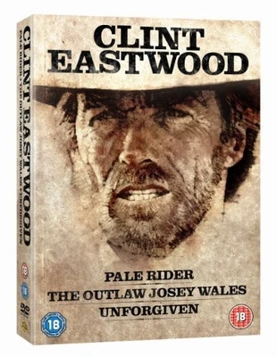 Pale Rider/The Outlaw Josey Wales/Unforgiven DVD Clint Eastwood cert 18 3 discs - Image 1 of 2