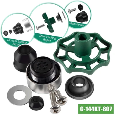 JT-MOTOR C-144KT-807 Wall Hydrant Complete Faucet Repair Kit for Prier C-144 C-244 Series
