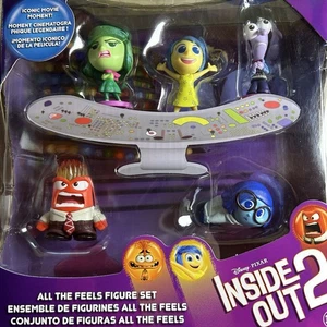 Disney Pixar INSIDE OUT 2 Set of 5 Figure Joy Disgust Anger Sadness Fear NEW - Picture 1 of 3