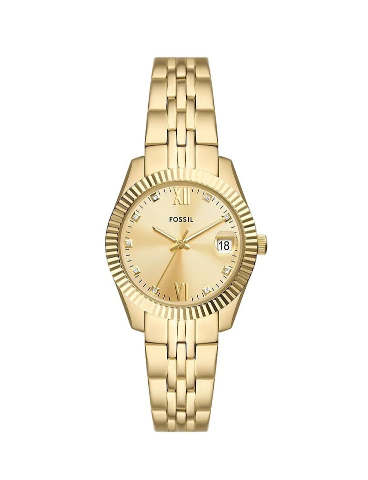 Fossil Women's Scarlette Gold Dial Watch - ES5338