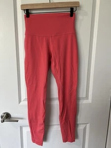 Lululemon Align HR High-Rise Pant 28" - Pale Raspberry  Double Lined - Size 6 - Picture 1 of 4