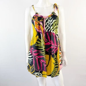 Maaji Floral Romper Size S Round Neck Open Back Casual Summer Beach Vacation - Picture 1 of 10