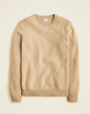 ¡OFERTA! Suéter de cuello redondo de algodón con punto de cesta Jcrew para hombre - 100% AUTÉNTICO - Nuevo Foto 1 de 4