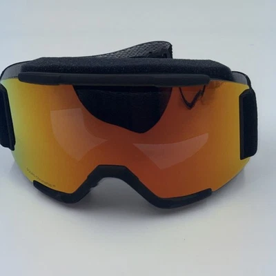 Smith I/O Snow Goggles Black, ChromaPop Sun Red Mirror Lens + Bonus Yellow New - Image 1 of 4